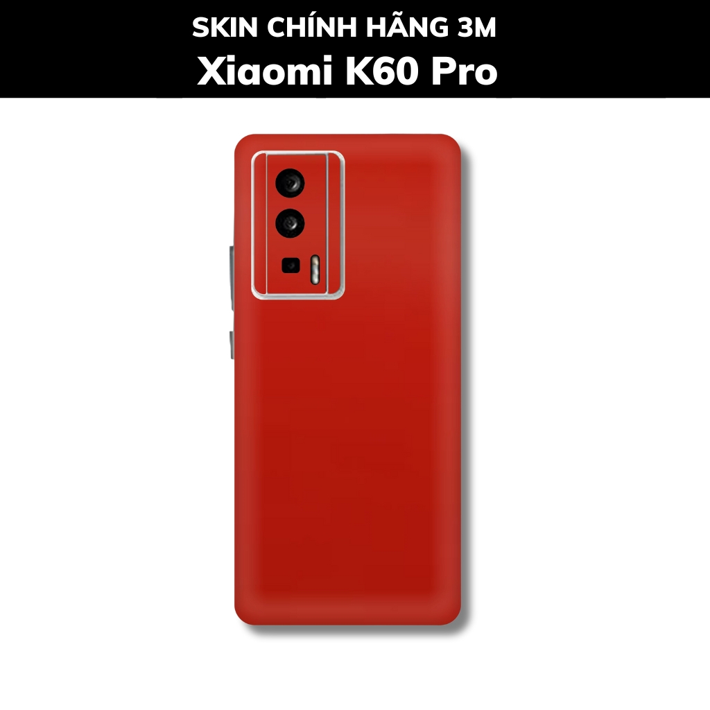 Skin 3m K60, K60 Pro full body và camera nhập khẩu chính hãng USA phụ kiện điện thoại huỳnh tân store - Matte Red - Warp Skin Collection