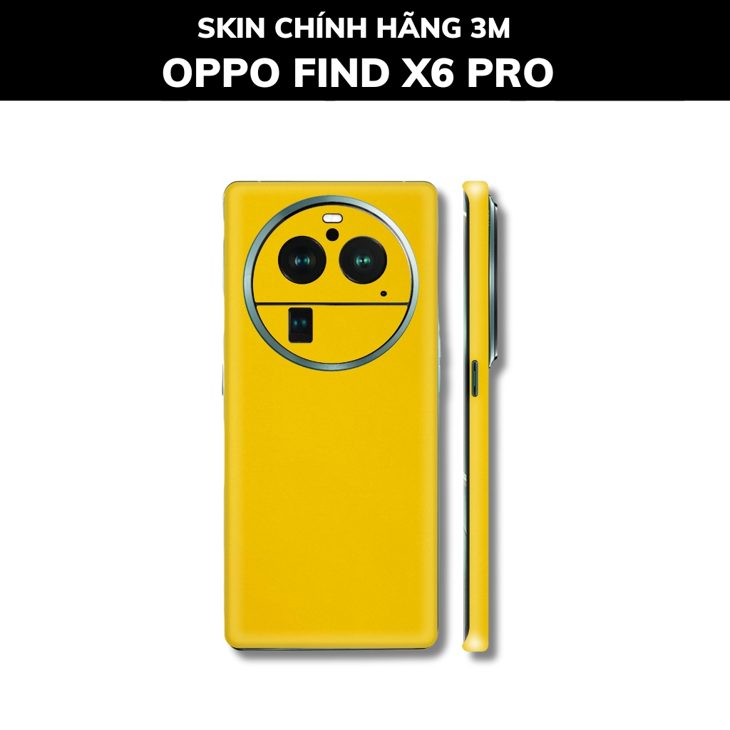 Dán skin điện thoại Oppo Find X6 Pro full body và camera nhập khẩu chính hãng USA phụ kiện điện thoại huỳnh tân store - Yellow Gloss - Warp Skin Collection