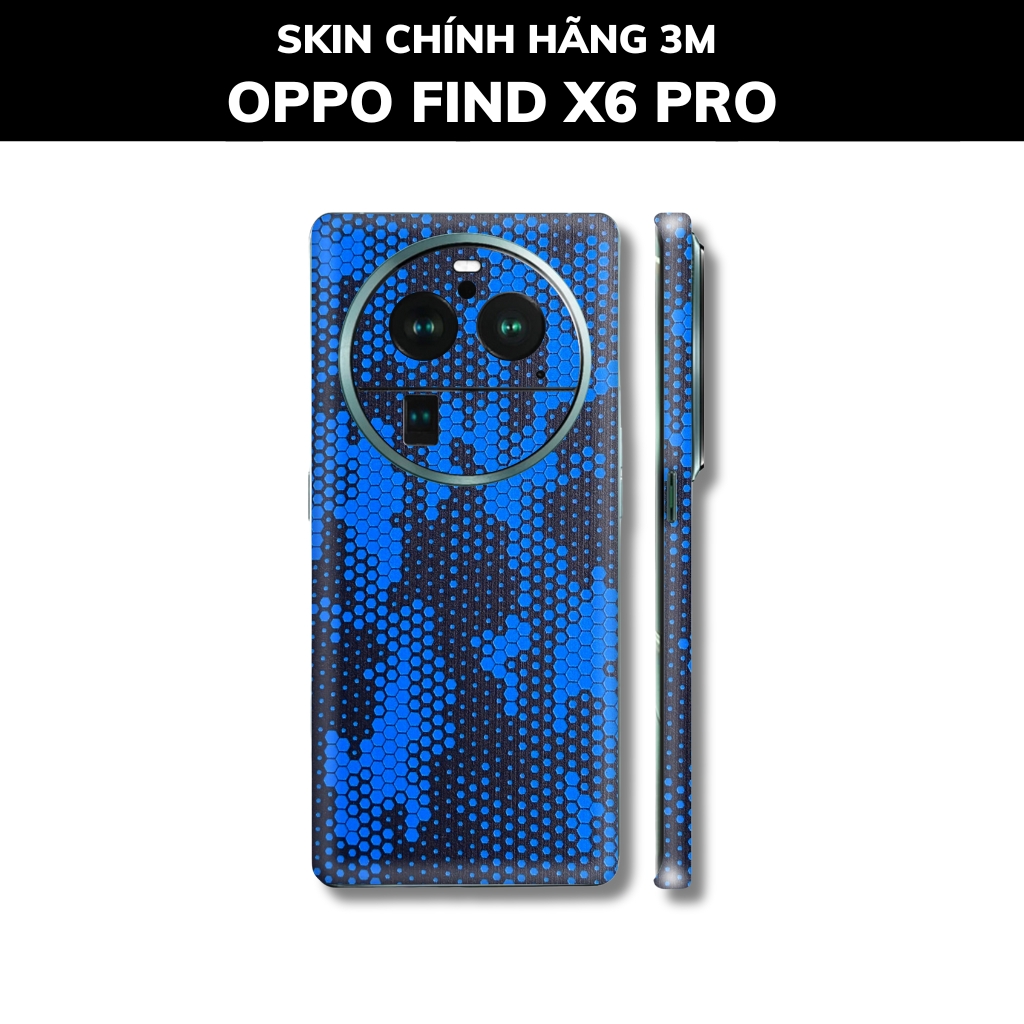 Dán skin điện thoại Oppo Find X6 Pro full body và camera nhập khẩu chính hãng USA phụ kiện điện thoại huỳnh tân store - Mamba Blue - Warp Skin Collection