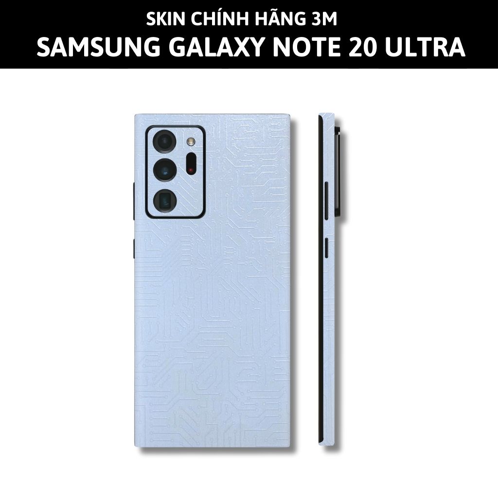 Skin 3m samsung galaxy note 20, note 20 ultra full body và camera nhập khẩu chính hãng USA phụ kiện điện thoại huỳnh tân store - Electronic White 2022 - Warp Skin Collection