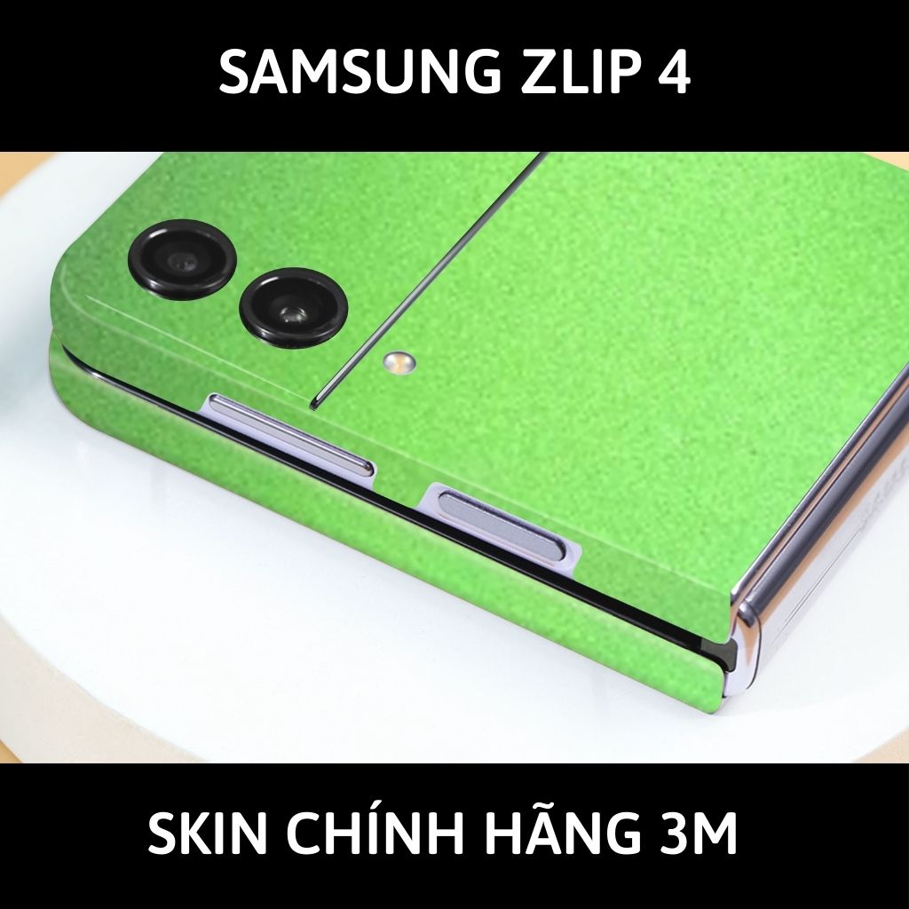 Skin 3m samsung galaxy Z Flip 4, Z Flip 3, Z Flip full body và camera nhập khẩu chính hãng USA phụ kiện điện thoại huỳnh tân store - Oracal Green Brown - Warp Skin Collection