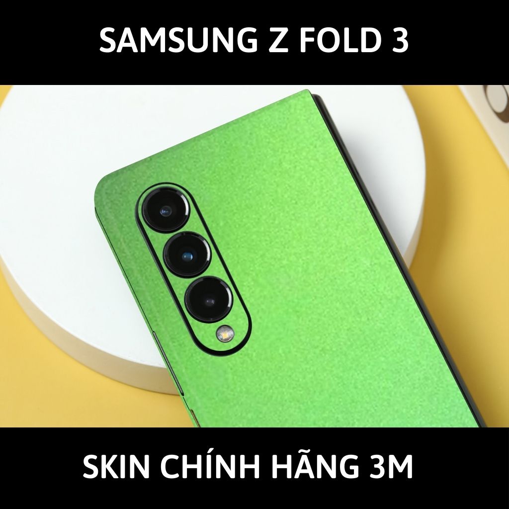 Skin 3m samsung galaxy Z Fold 4, Z Fold 3, Z Fold 2 full body và camera nhập khẩu chính hãng USA phụ kiện điện thoại huỳnh tân store - Oracal Green Brown - Warp Skin Collection