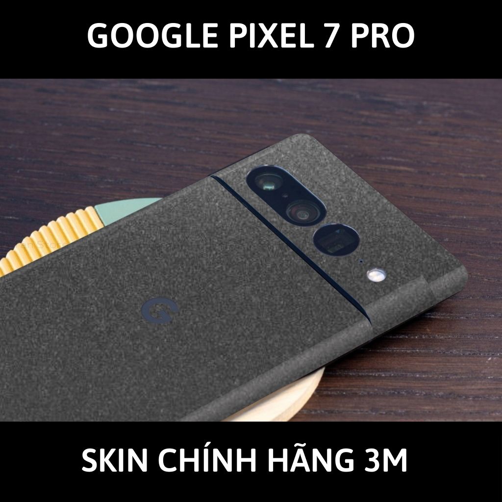 Skin 3m Google Pixel 7 Pro, Pixel 7, Pixel 7A full body và camera nhập khẩu chính hãng USA phụ kiện điện thoại huỳnh tân store - Dark Grey - Warp Skin Collection