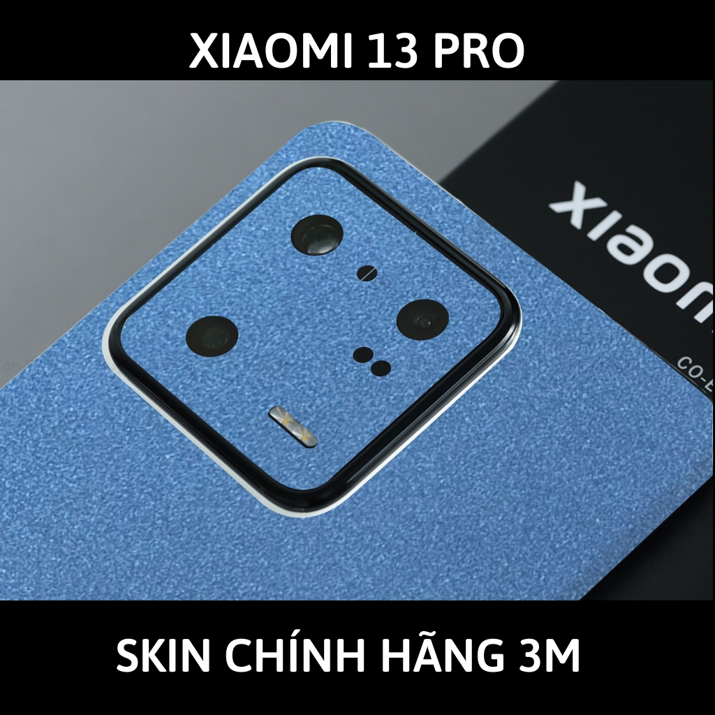 Skin 3m Mi 13 Ultra, Mi 13 Pro, Mi 13  full body và camera nhập khẩu chính hãng USA phụ kiện điện thoại huỳnh tân store - Oracal Dove Blue Metallic - Warp Skin Collection