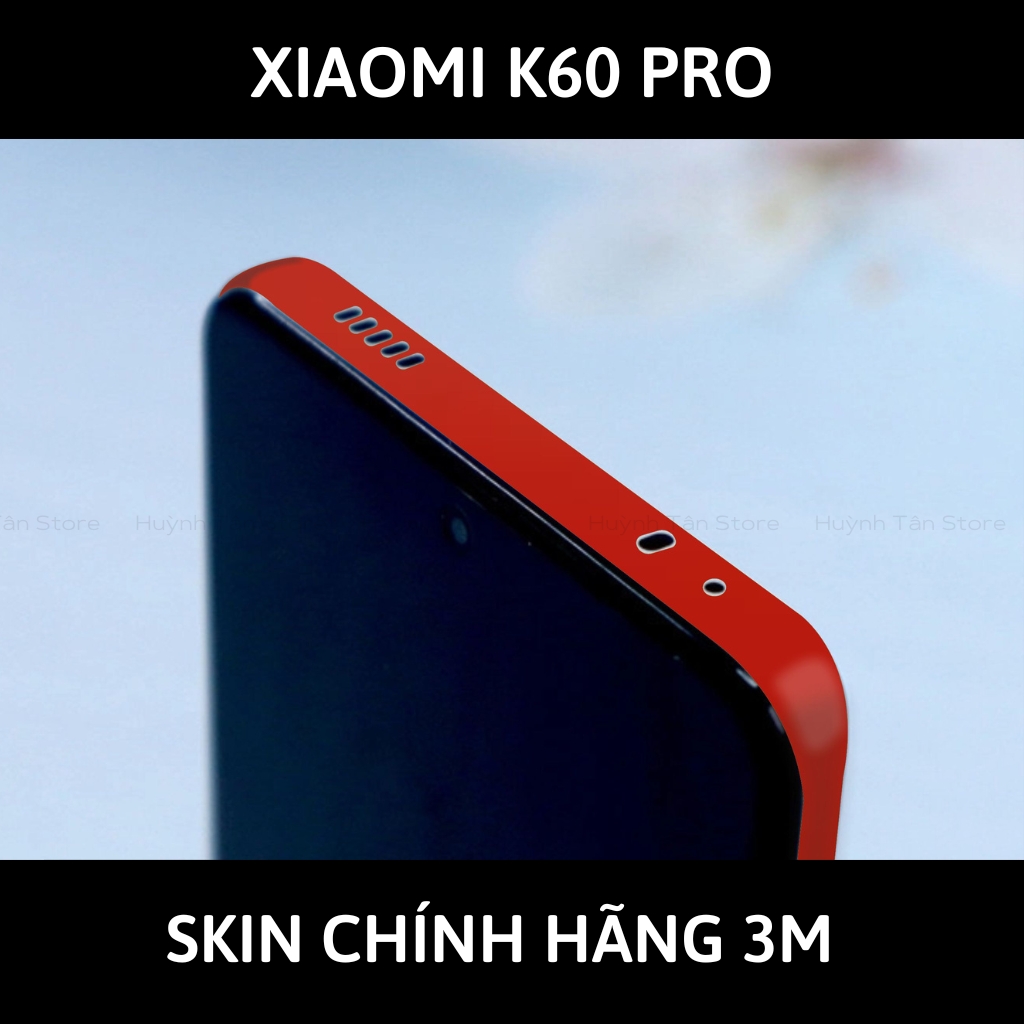 Skin 3m K60, K60 Pro full body và camera nhập khẩu chính hãng USA phụ kiện điện thoại huỳnh tân store - Matte Red - Warp Skin Collection