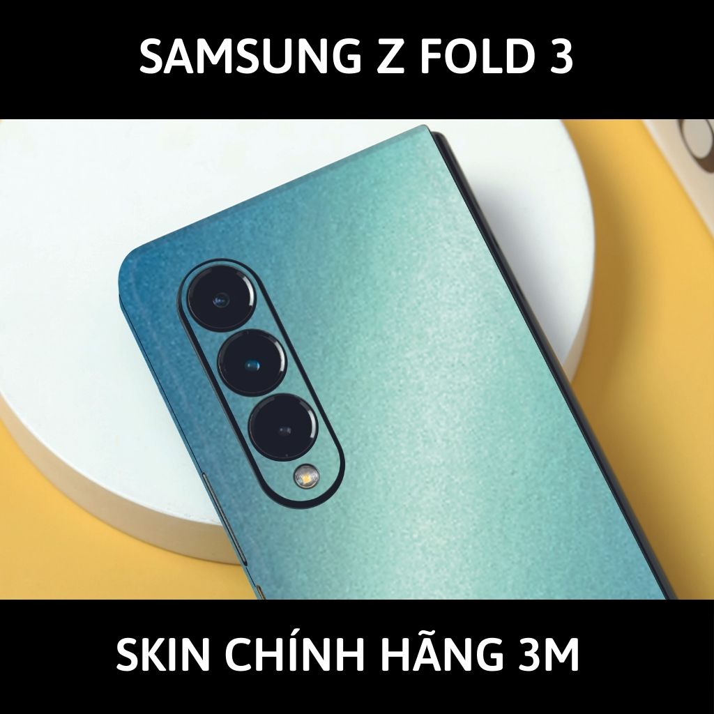 Skin 3m samsung galaxy Z Fold 4, Z Fold 3, Z Fold 2 full body và camera nhập khẩu chính hãng USA phụ kiện điện thoại huỳnh tân store - Oracal Yellow Blue - Warp Skin Collection