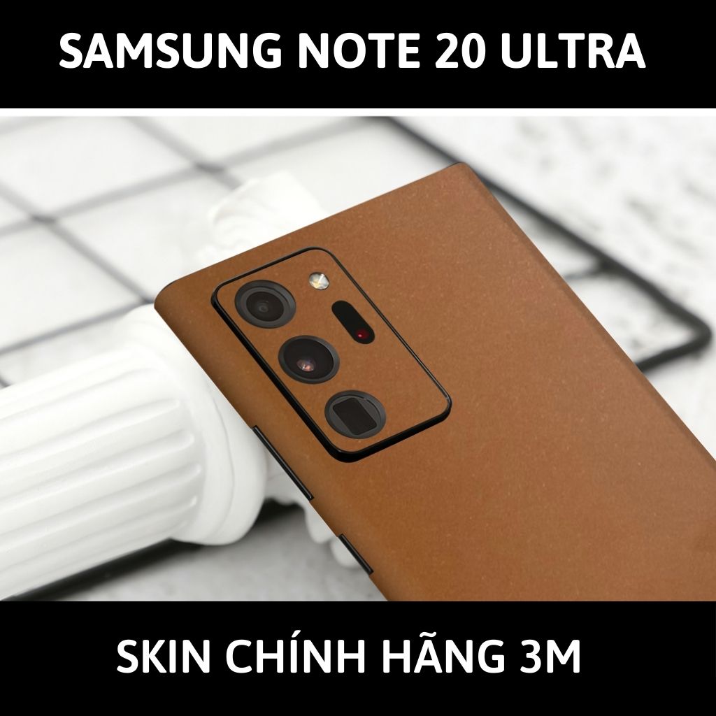 Skin 3m samsung galaxy note 20, note 20 ultra full body và camera nhập khẩu chính hãng USA phụ kiện điện thoại huỳnh tân store - Caramel - Warp Skin Collection