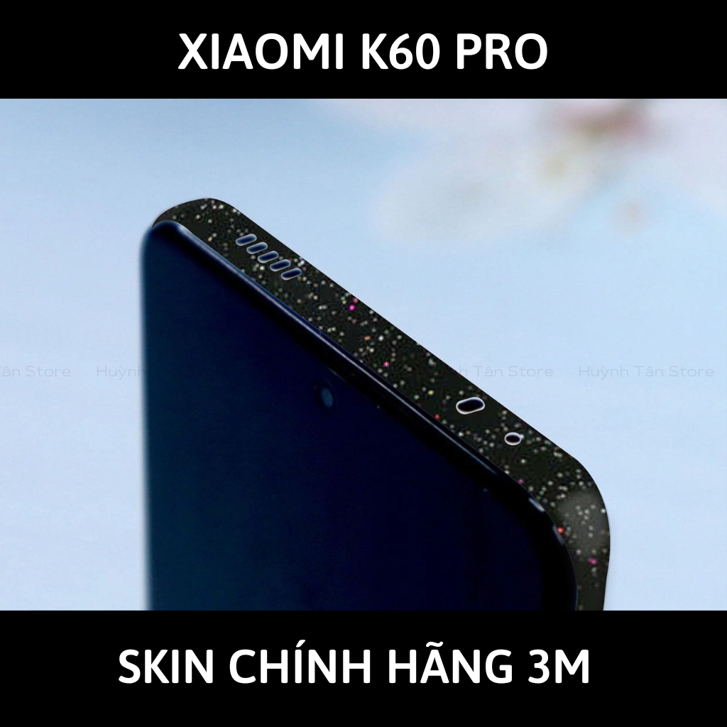 Skin 3m K60, K60 Pro full body và camera nhập khẩu chính hãng USA phụ kiện điện thoại huỳnh tân store - Galaxy Black - Warp Skin Collection