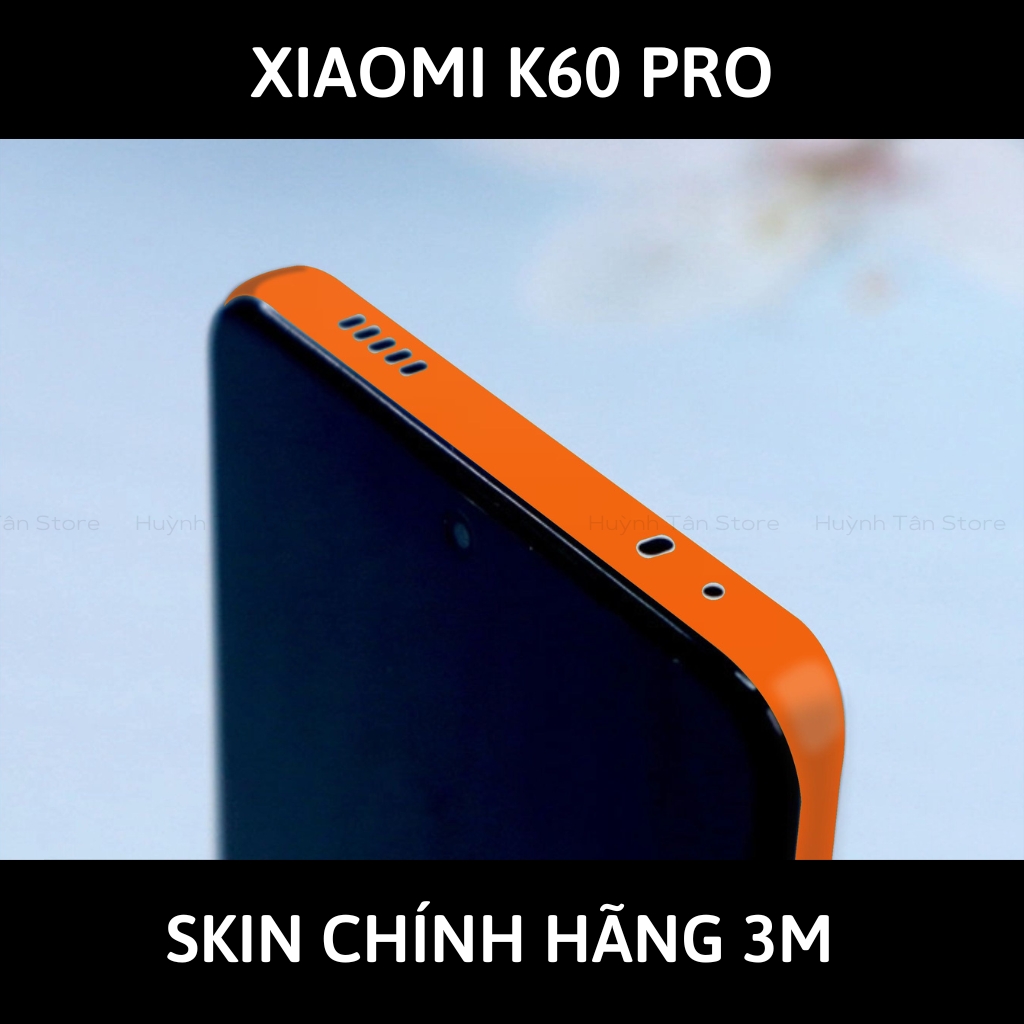 Skin 3m K60, K60 Pro full body và camera nhập khẩu chính hãng USA phụ kiện điện thoại huỳnh tân store - Matte Oranger - Warp Skin Collection