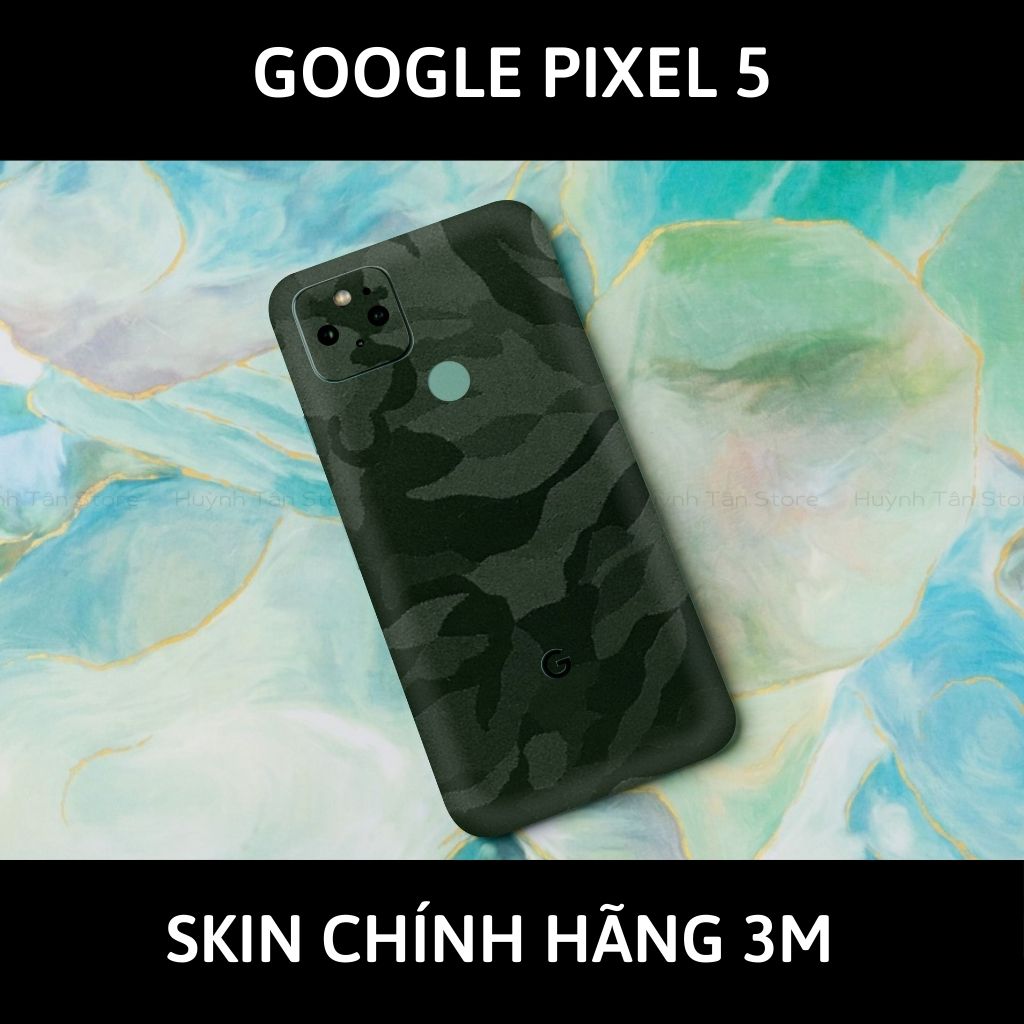 Skin 3m Google Pixel 5, Pixel 5A, Pixel 4A, Pixel 4A 5G full body và camera nhập khẩu chính hãng USA phụ kiện điện thoại huỳnh tân store - Camo Green - Warp Skin Collection