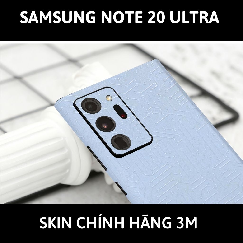 Skin 3m samsung galaxy note 20, note 20 ultra full body và camera nhập khẩu chính hãng USA phụ kiện điện thoại huỳnh tân store - Electronic White 2022 - Warp Skin Collection