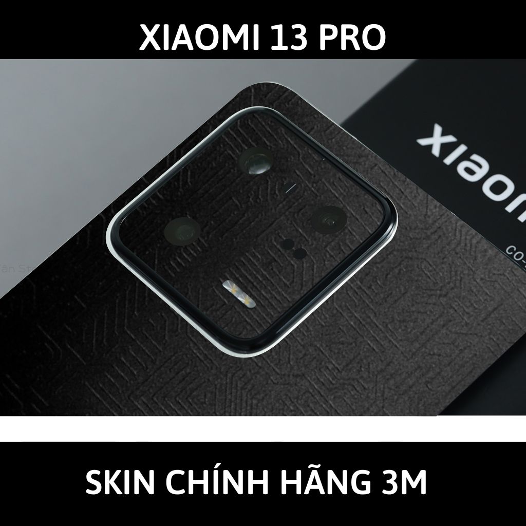 Skin 3m Mi 13 Ultra, Mi 13 Pro, Mi 13  full body và camera nhập khẩu chính hãng USA phụ kiện điện thoại huỳnh tân store - Electronic Black 2022 - Warp Skin Collection