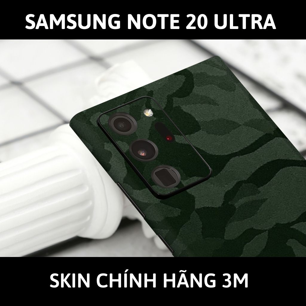 Skin 3m samsung galaxy note 20, note 20 ultra full body và camera nhập khẩu chính hãng USA phụ kiện điện thoại huỳnh tân store - Camo Green - Warp Skin Collection