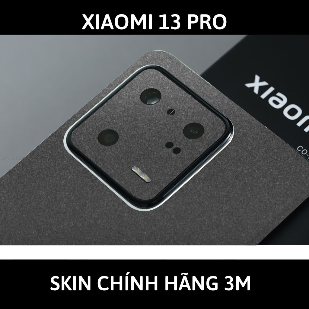 Skin 3m Mi 13 Ultra, Mi 13 Pro, Mi 13  full body và camera nhập khẩu chính hãng USA phụ kiện điện thoại huỳnh tân store - Dark Grey - Warp Skin Collection