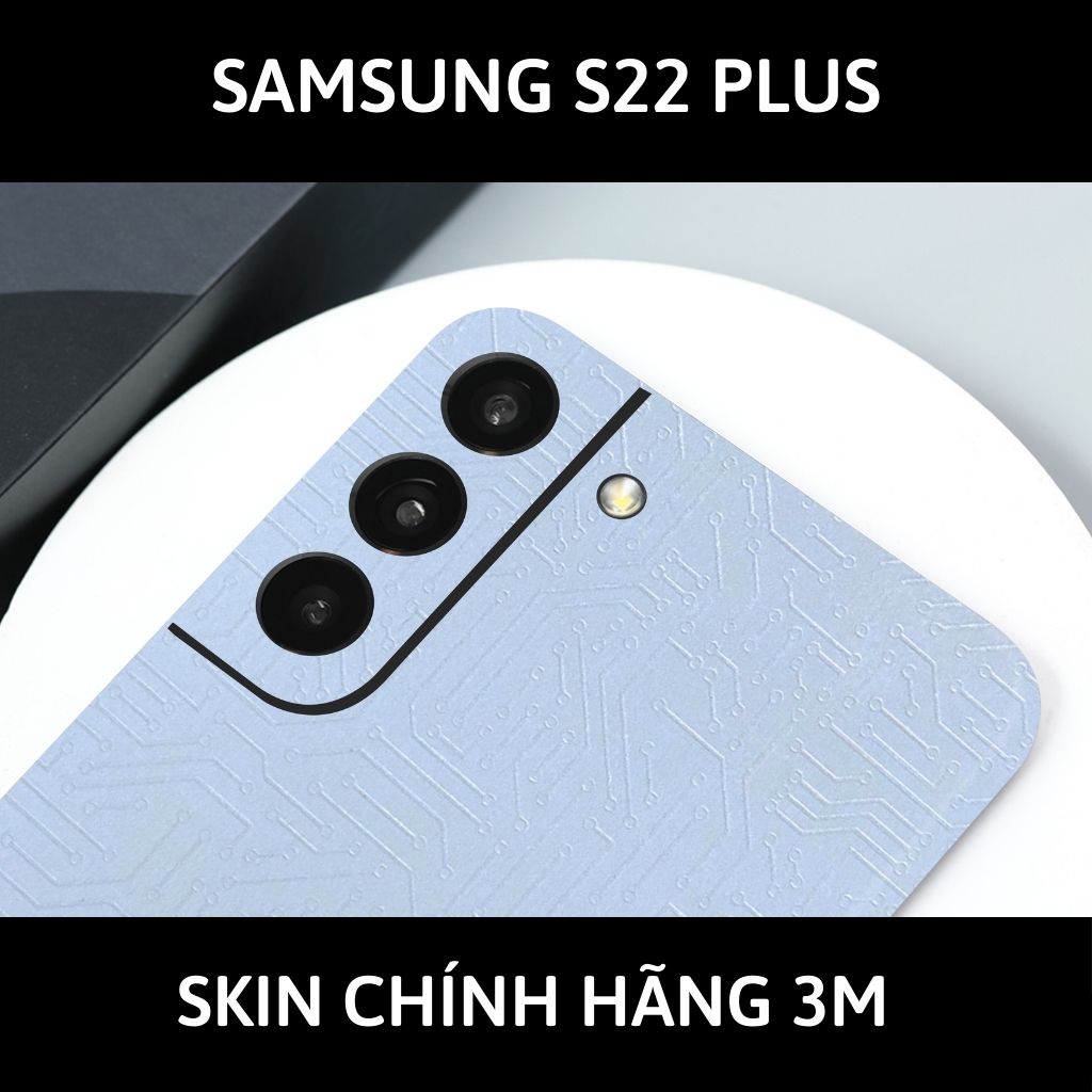 Skin 3m samsung galaxy S22 ultra , S22 plus, S22 full body và camera nhập khẩu chính hãng USA phụ kiện điện thoại huỳnh tân store - Electronic White 2022 - Warp Skin Collection