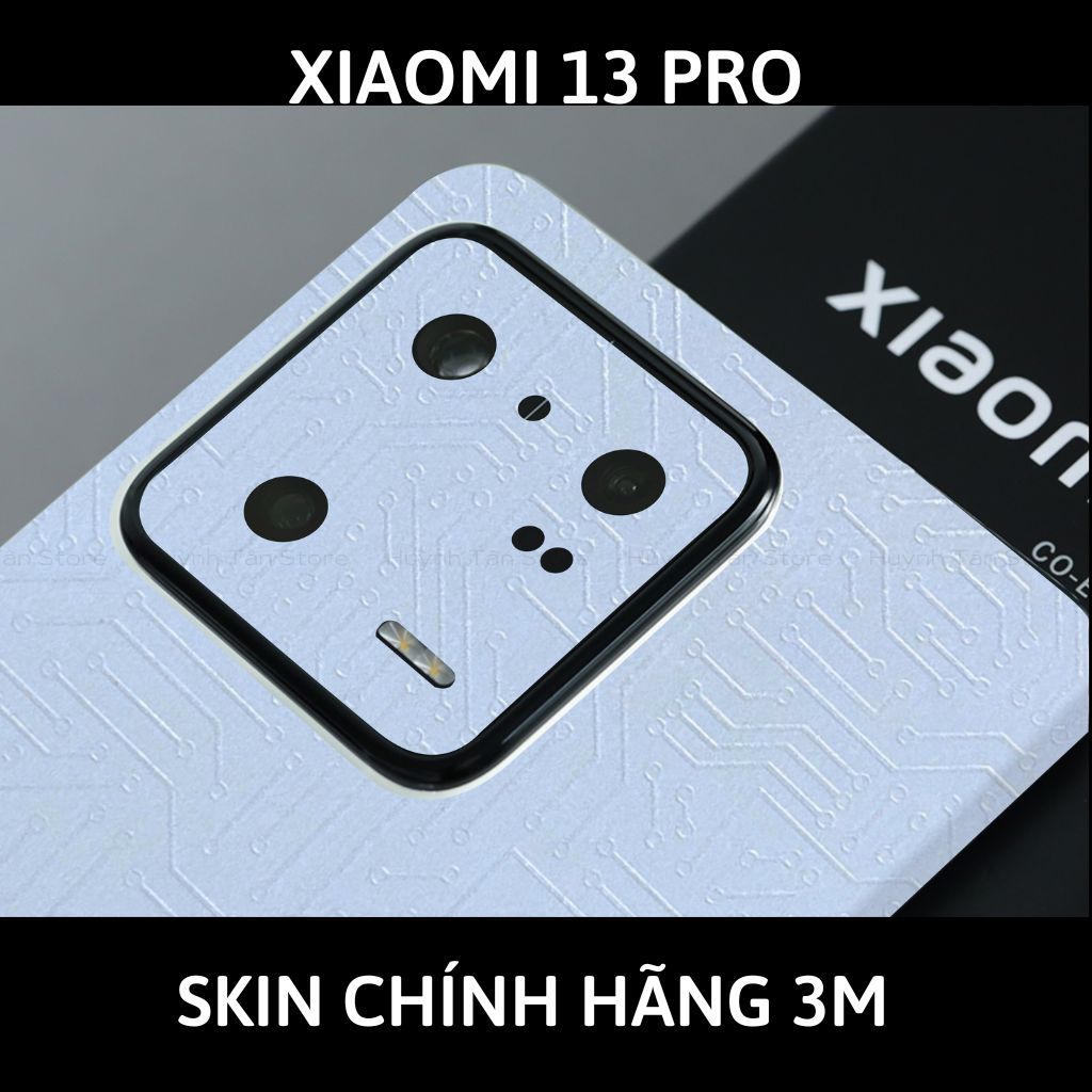 Skin 3m Mi 13 Ultra, Mi 13 Pro, Mi 13 full body và camera nhập khẩu chính hãng USA phụ kiện điện thoại huỳnh tân store - Electronic White 2022 - Warp Skin Collection