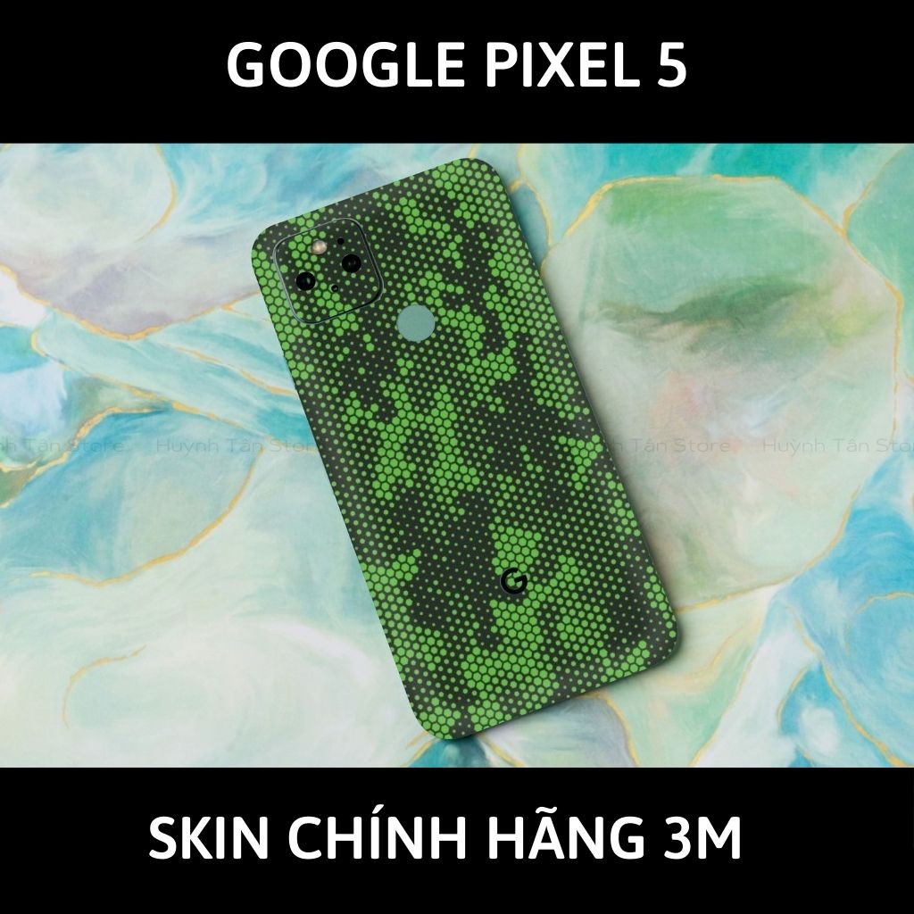 Skin 3m Google Pixel 5, Pixel 5A, Pixel 4A, Pixel 4A 5G full body và camera nhập khẩu chính hãng USA phụ kiện điện thoại huỳnh tân store - Mamba Green - Warp Skin Collection