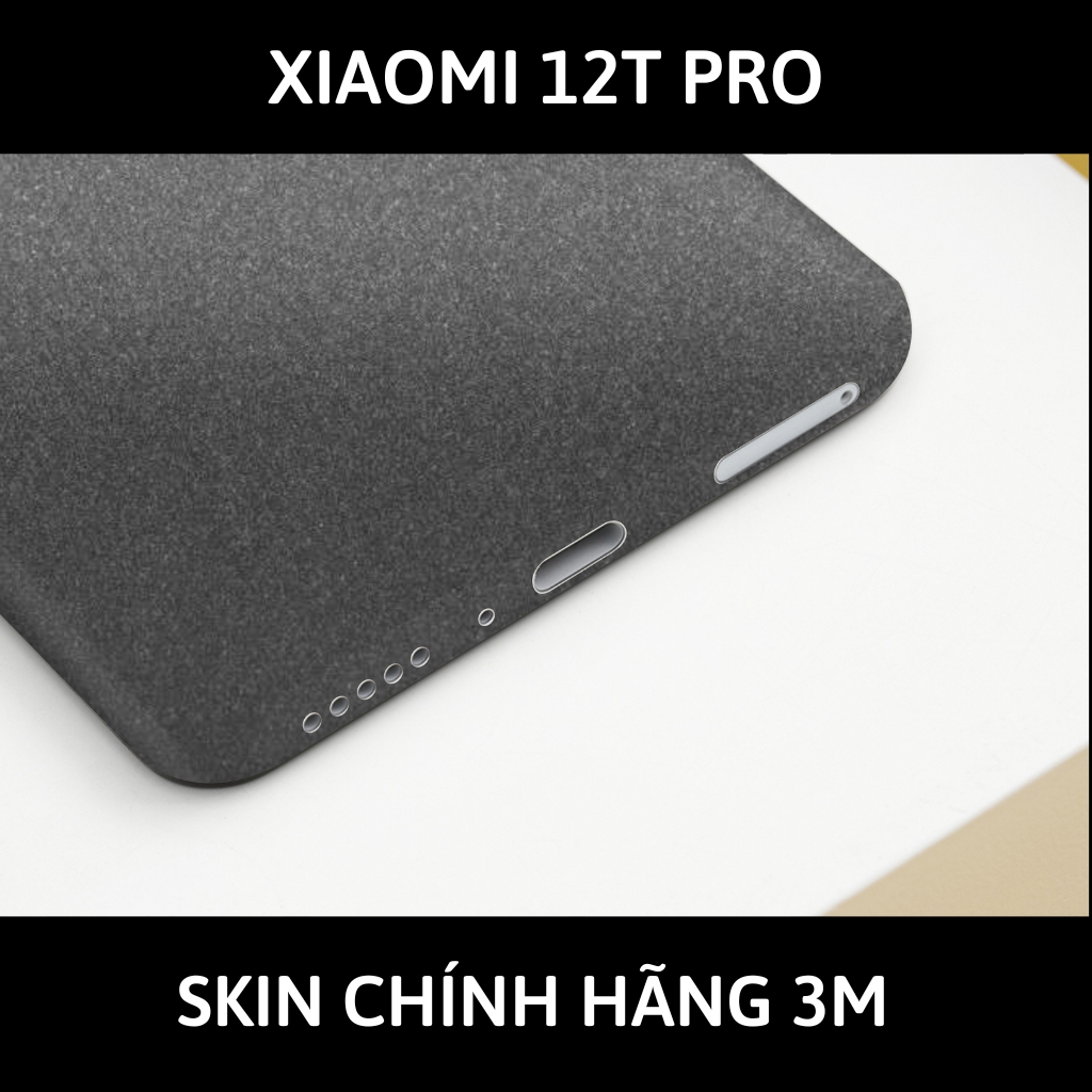 Skin 3m Mi 12T, Mi 12T Pro, K50 Ultra full body và camera nhập khẩu chính hãng USA phụ kiện điện thoại huỳnh tân store - Dark Grey - Warp Skin Collection