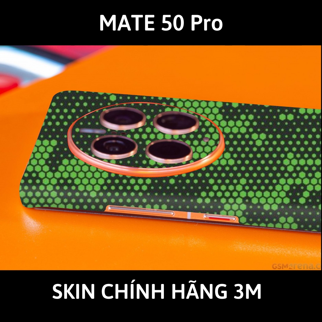 Dán skin điện thoại Huawei Mate 50 Pro full body và camera nhập khẩu chính hãng USA phụ kiện điện thoại huỳnh tân store - Mamba Green - Warp Skin Collection