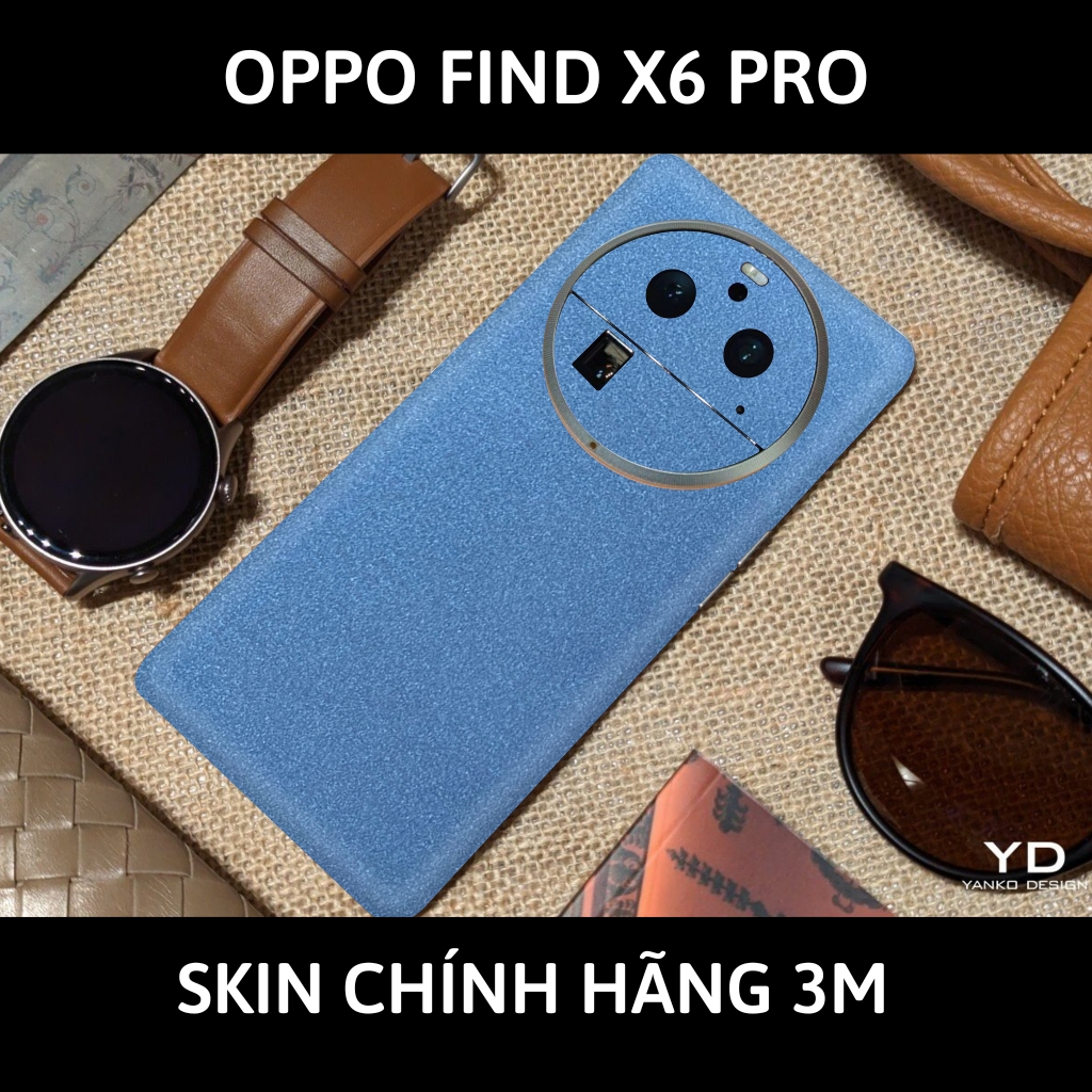 Dán skin điện thoại Oppo Find X6 Pro full body và camera nhập khẩu chính hãng USA phụ kiện điện thoại huỳnh tân store - Oracle Dove Blue Metallic - Warp Skin Collection