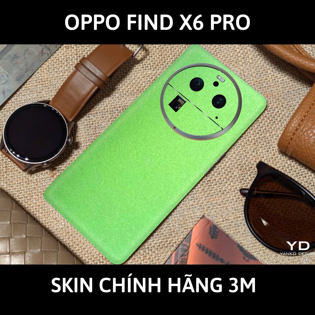 Dán skin điện thoại Oppo Find X6 Pro full body và camera nhập khẩu chính hãng USA phụ kiện điện thoại huỳnh tân store - Oracle Green Brown - Warp Skin Collection