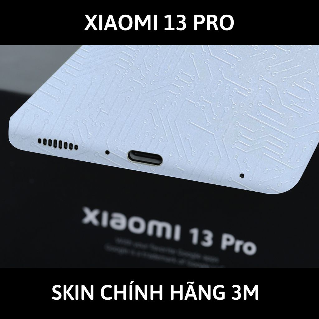 Skin 3m Mi 13 Ultra, Mi 13 Pro, Mi 13 full body và camera nhập khẩu chính hãng USA phụ kiện điện thoại huỳnh tân store - Electronic White 2022 - Warp Skin Collection