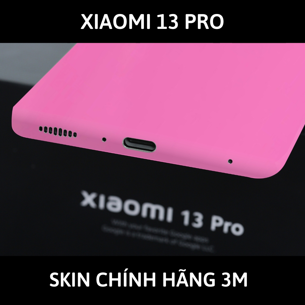 Skin 3m Mi 13 Ultra, Mi 13 Pro, Mi 13  full body và camera nhập khẩu chính hãng USA phụ kiện điện thoại huỳnh tân store - Oracal Hot Pink - Warp Skin Collection