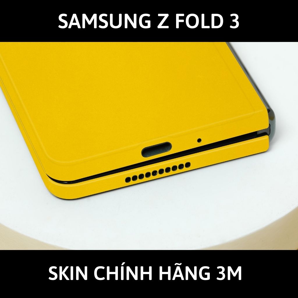 Skin 3m samsung galaxy Z Fold 4, Z Fold 3, Z Fold 2 full body và camera nhập khẩu chính hãng USA phụ kiện điện thoại huỳnh tân store - Yellow Gloss - Warp Skin Collection