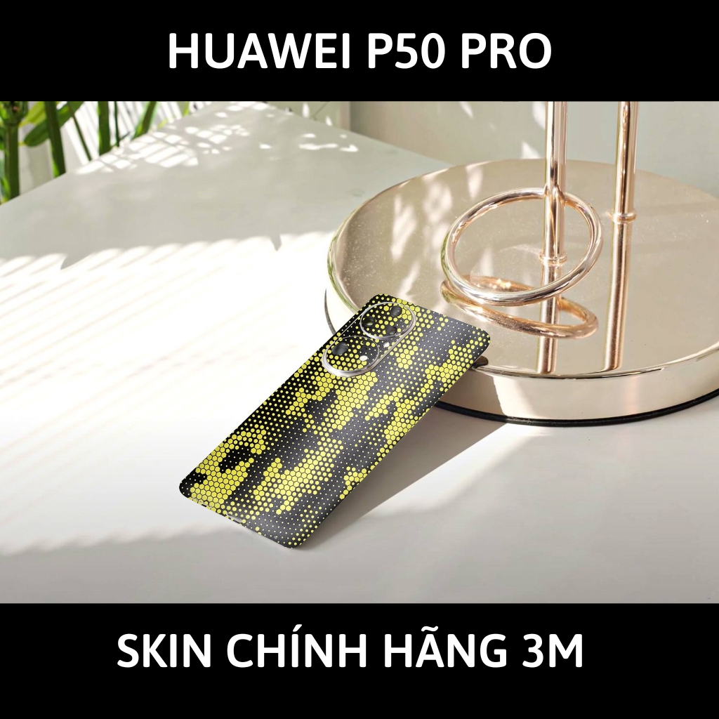 Dán skin điện thoại Huawei P50 Pro full body và camera nhập khẩu chính hãng USA phụ kiện điện thoại huỳnh tân store - Mamba Yellow - Warp Skin Collection