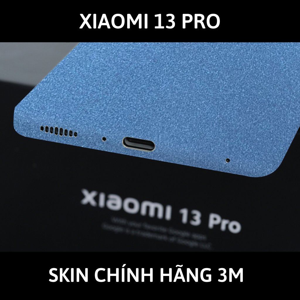 Skin 3m Mi 13 Ultra, Mi 13 Pro, Mi 13  full body và camera nhập khẩu chính hãng USA phụ kiện điện thoại huỳnh tân store - Oracal Dove Blue Metallic - Warp Skin Collection