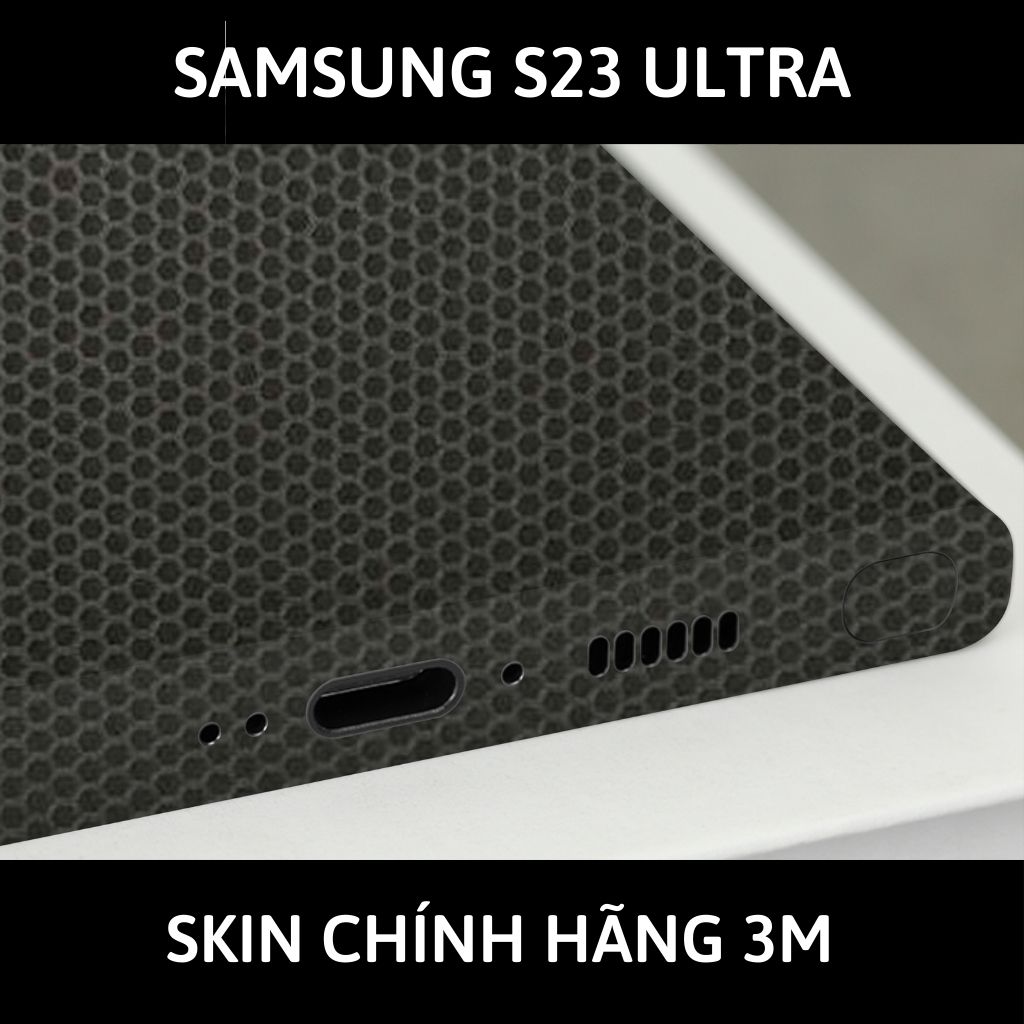 Skin 3m samsung galaxy s23, s23 plus, s23 ultra full body và camera nhập khẩu chính hãng USA phụ kiện điện thoại huỳnh tân store - Matrix Black - Warp Skin Collection