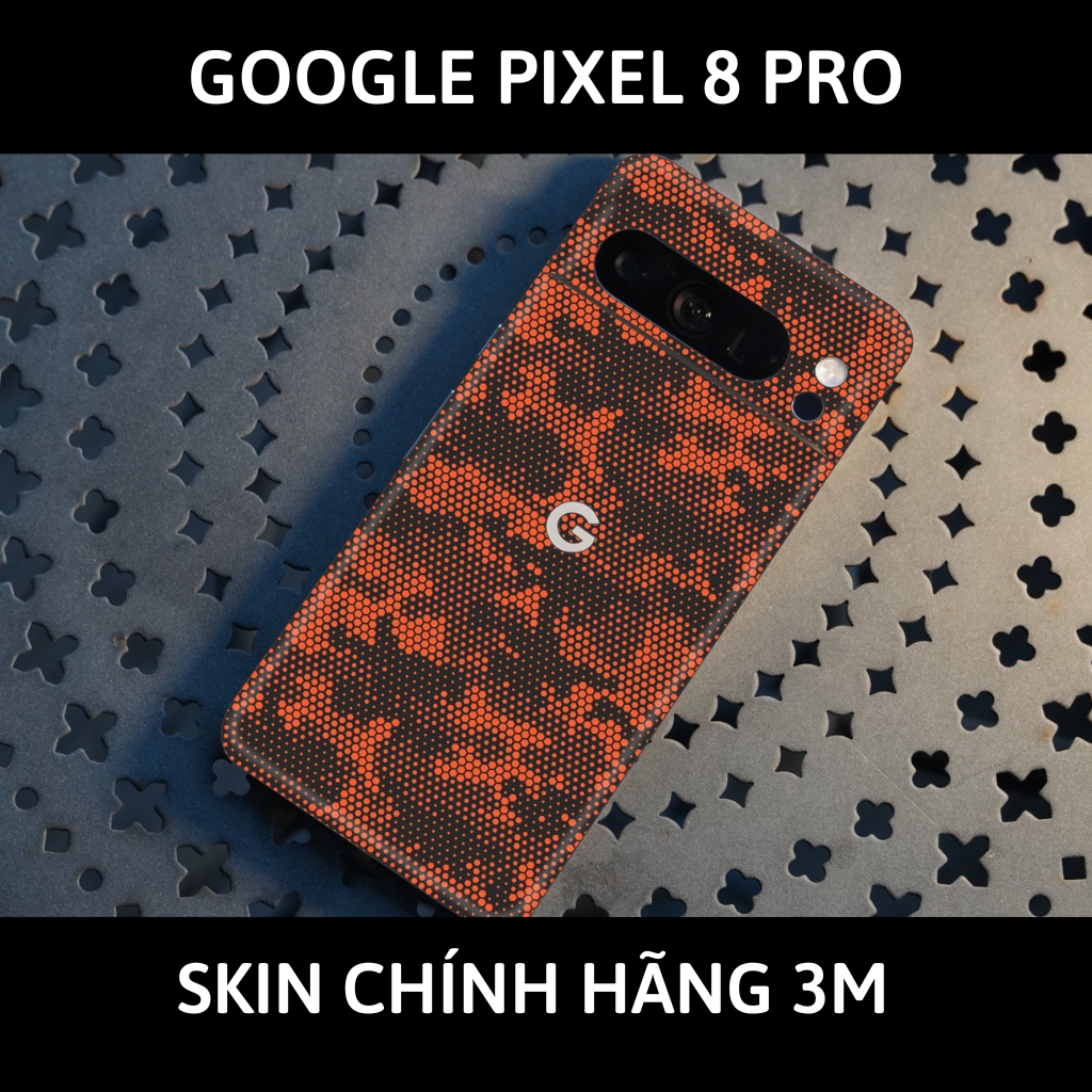 Dán skin điện thoại Pixel 8, Pixel 8 Pro full body và camera nhập khẩu chính hãng USA phụ kiện điện thoại huỳnh tân store - Mamba Orange - Warp Skin Collection