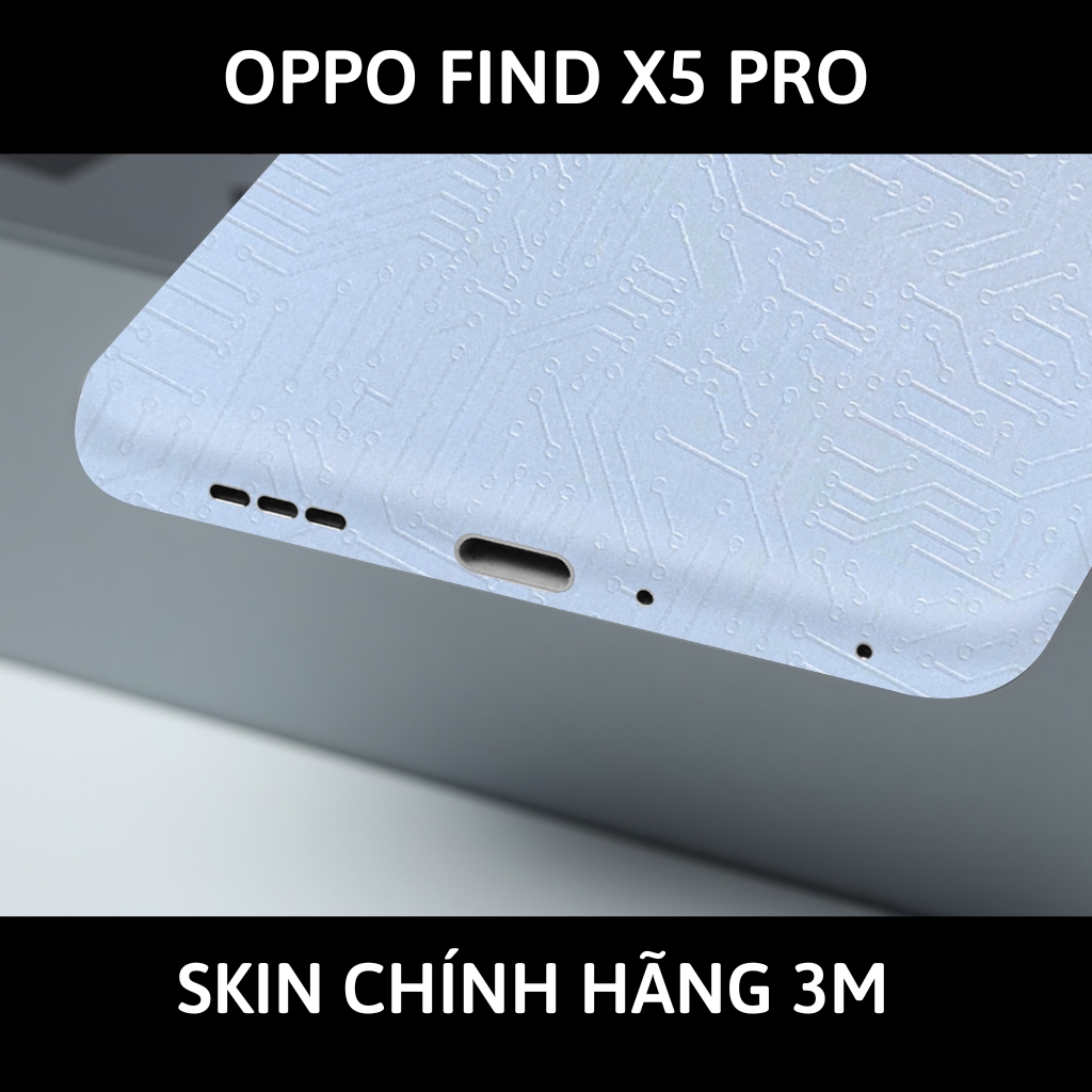 Dán skin điện thoại Oppo Find X5 Pro full body và camera nhập khẩu chính hãng USA phụ kiện điện thoại huỳnh tân store - Electronic White 2022 - Warp Skin Collection