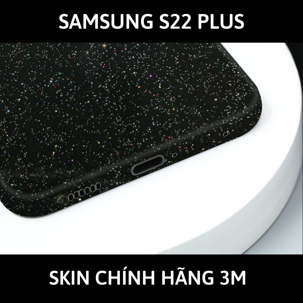 Skin 3m samsung galaxy S22 ultra , S22 plus, S22 full body và camera nhập khẩu chính hãng USA phụ kiện điện thoại huỳnh tân store - Galaxy Black - Warp Skin Collection