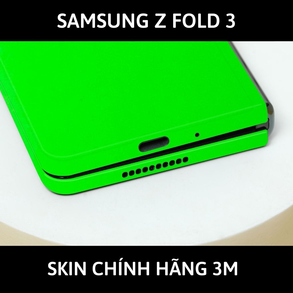 Skin 3m samsung galaxy Z Fold 4, Z Fold 3, Z Fold 2 full body và camera nhập khẩu chính hãng USA phụ kiện điện thoại huỳnh tân store - Green Neo - Warp Skin Collection