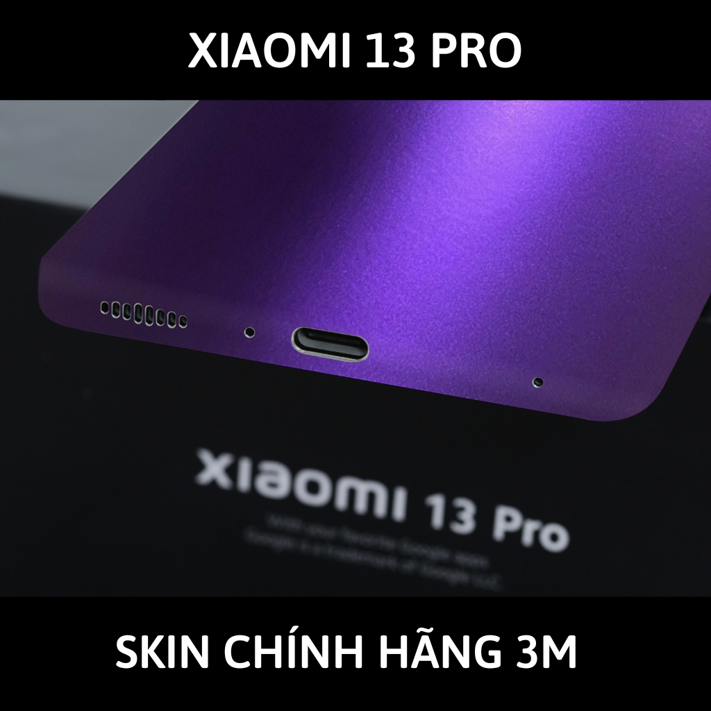 Skin 3m Mi 13 Ultra, Mi 13 Pro, Mi 13  full body và camera nhập khẩu chính hãng USA phụ kiện điện thoại huỳnh tân store - Oracal Deep Pupper - Warp Skin Collection