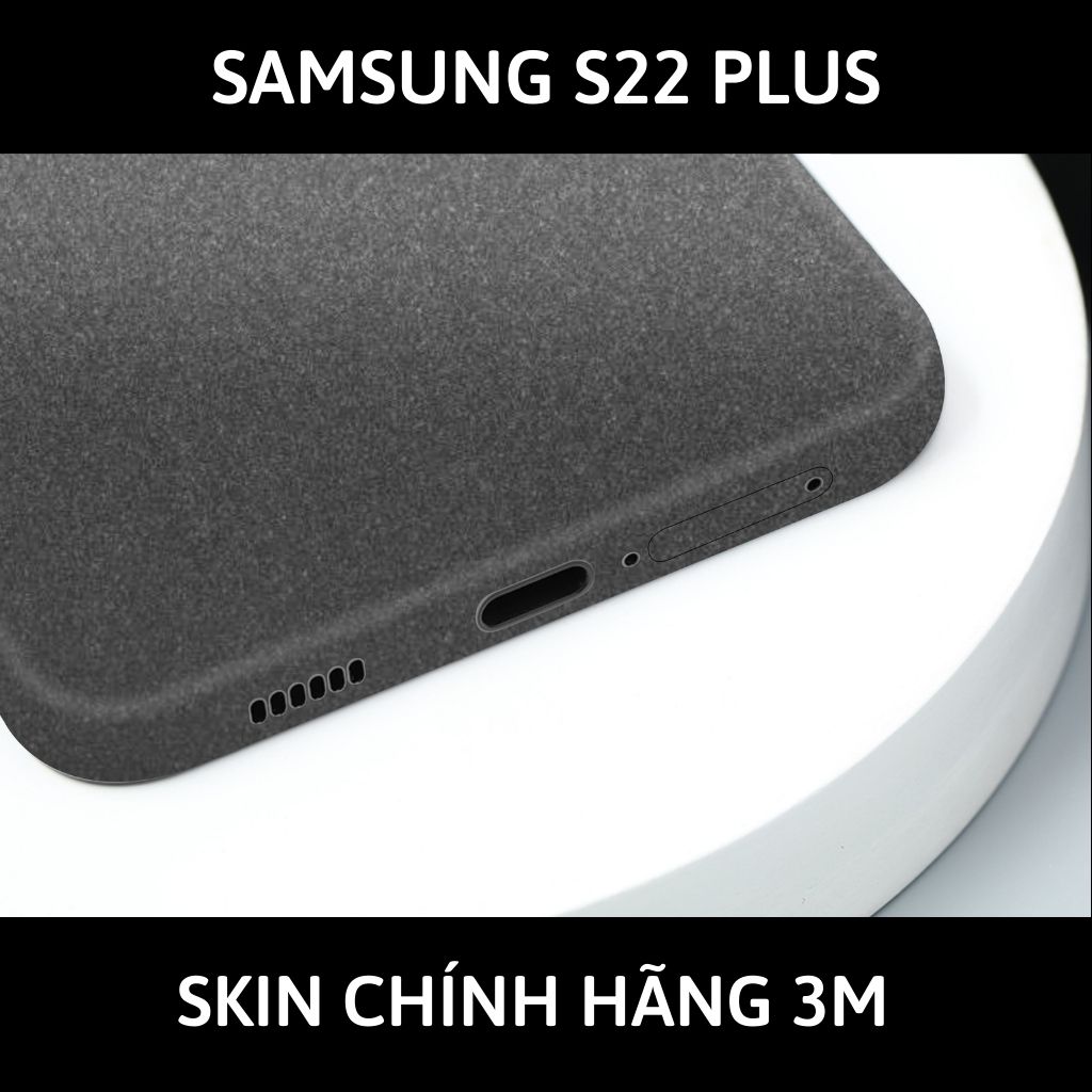 Skin 3m samsung galaxy S22 ultra , S22 plus, S22 full body và camera nhập khẩu chính hãng USA phụ kiện điện thoại huỳnh tân store - Dark Grey - Warp Skin Collection