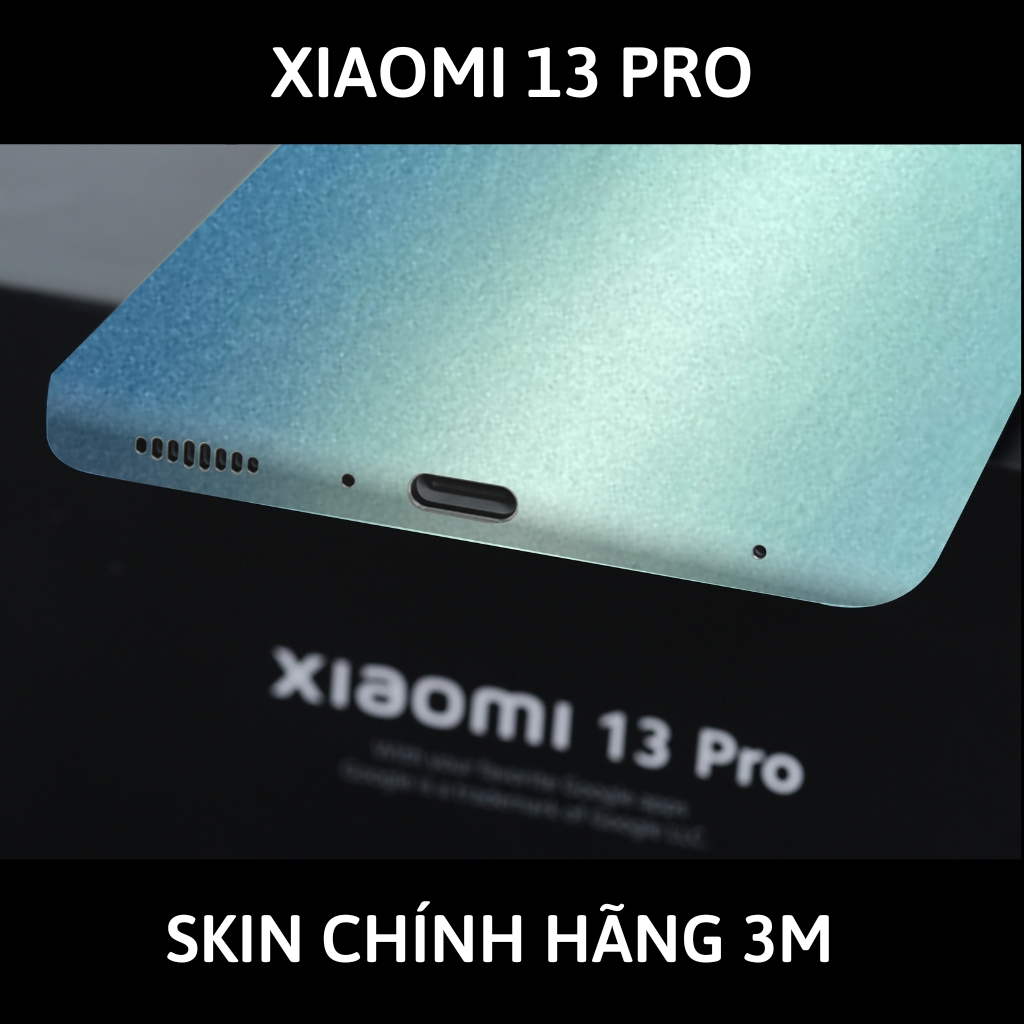 Skin 3m Mi 13 Ultra, Mi 13 Pro, Mi 13  full body và camera nhập khẩu chính hãng USA phụ kiện điện thoại huỳnh tân store - Oracal Blue Yellow - Warp Skin Collection