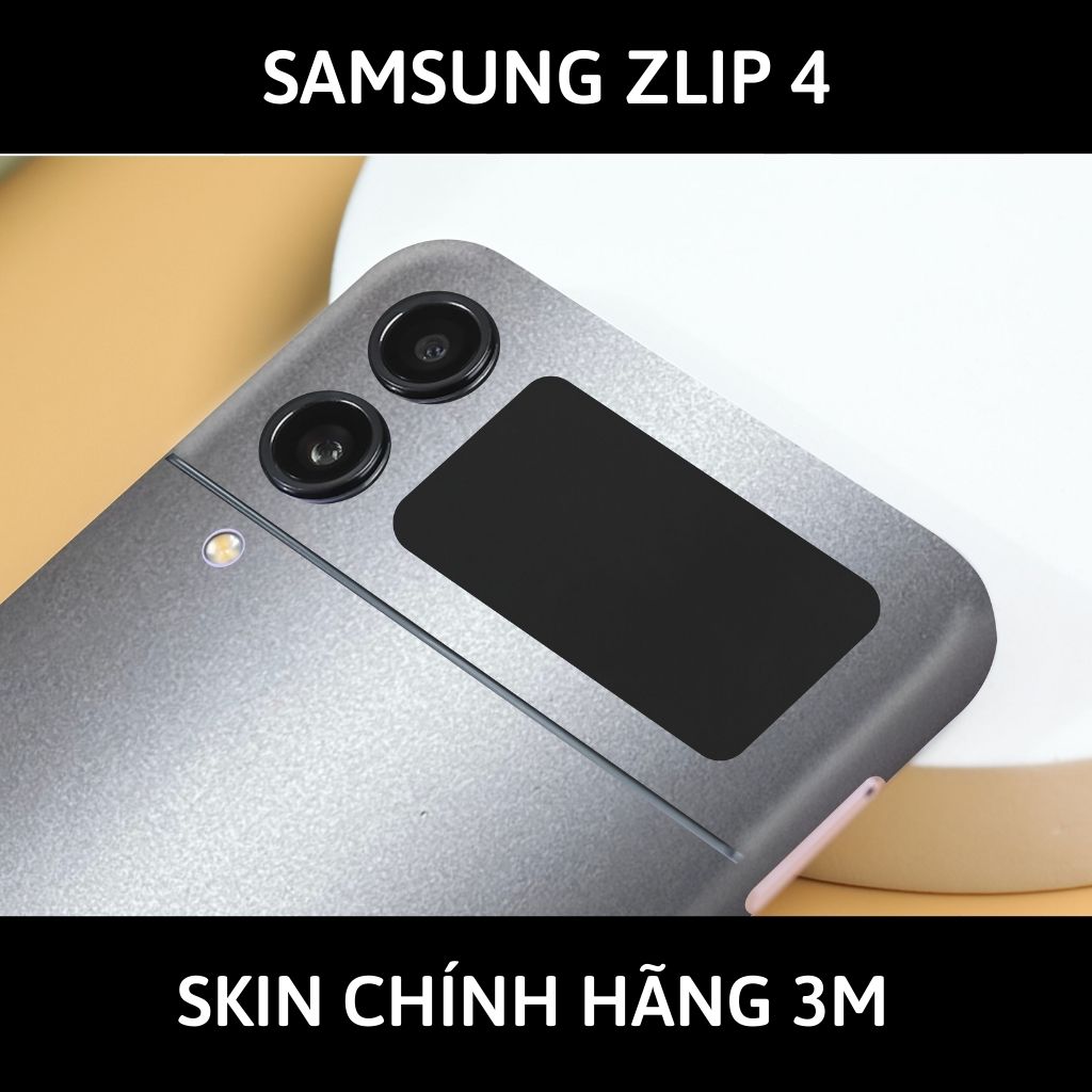 Skin 3m samsung galaxy Z Flip 4, Z Flip 3, Z Flip full body và camera nhập khẩu chính hãng USA phụ kiện điện thoại huỳnh tân store - Alumium White - Warp Skin Collection
