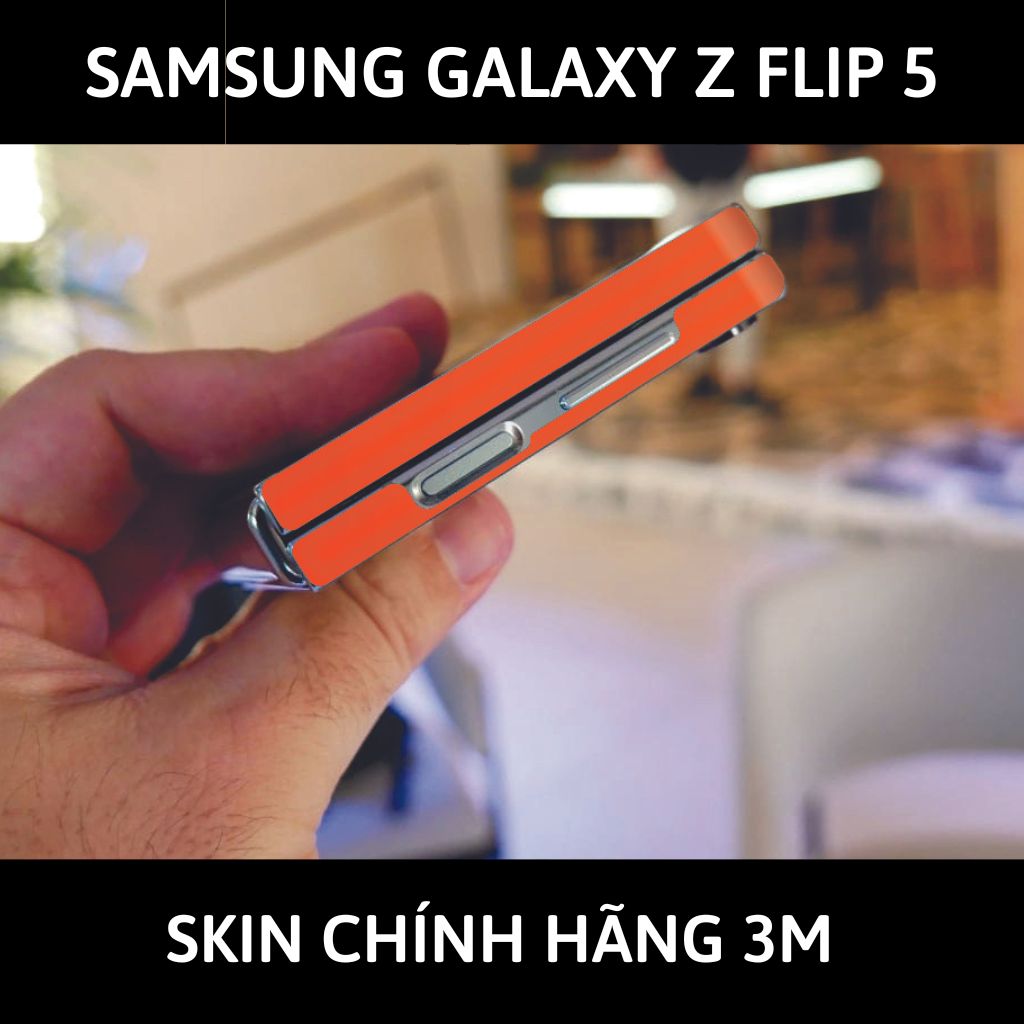 dán skin 3m samsung galaxy z flip 5 full body, camera phụ kiện điện thoại huỳnh tân store - Orange