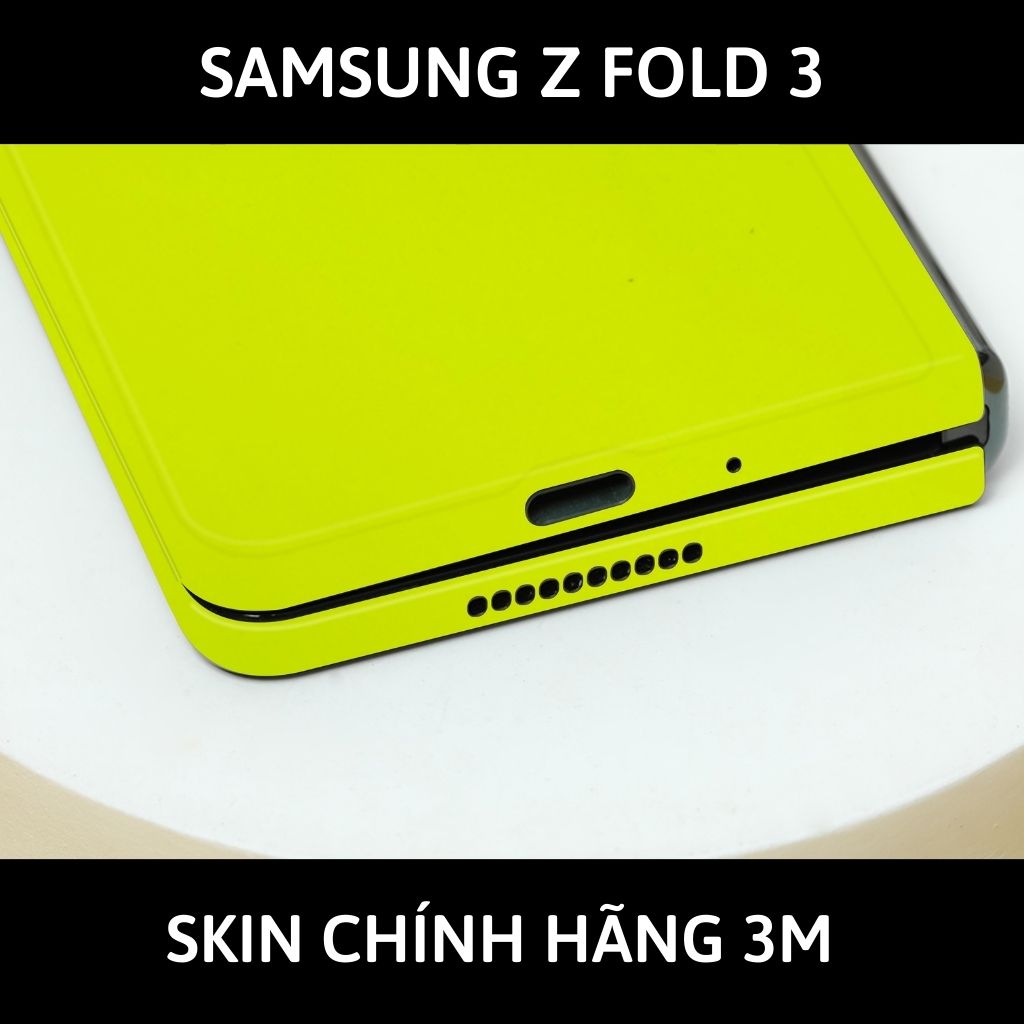 Skin 3m samsung galaxy Z Fold 4, Z Fold 3, Z Fold 2 full body và camera nhập khẩu chính hãng USA phụ kiện điện thoại huỳnh tân store - Yellow Neo - Warp Skin Collection