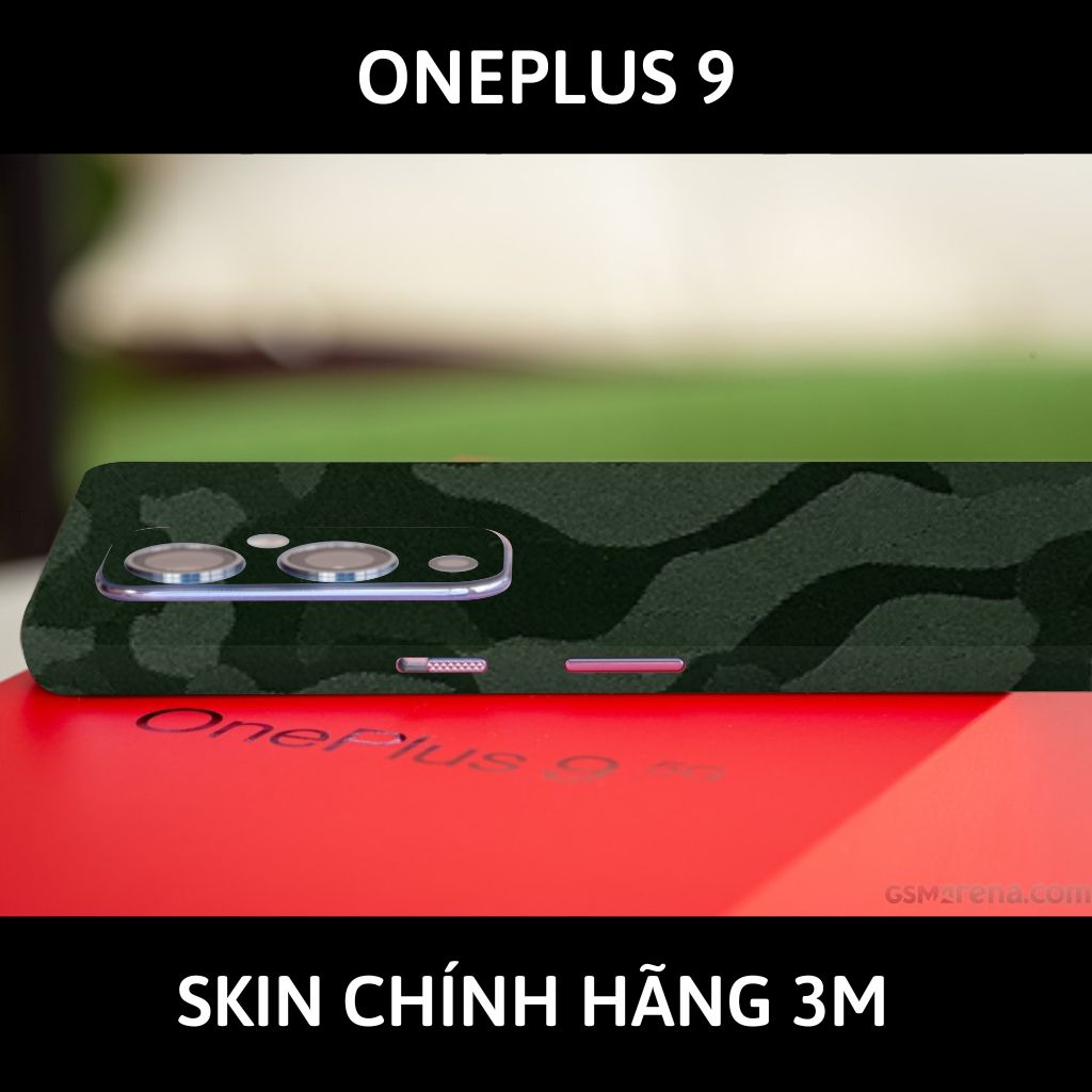 Skin 3m Oneplus 9R, 9 Pro, 9 full body và camera nhập khẩu chính hãng USA phụ kiện điện thoại huỳnh tân store - Camo Green - Warp Skin Collection