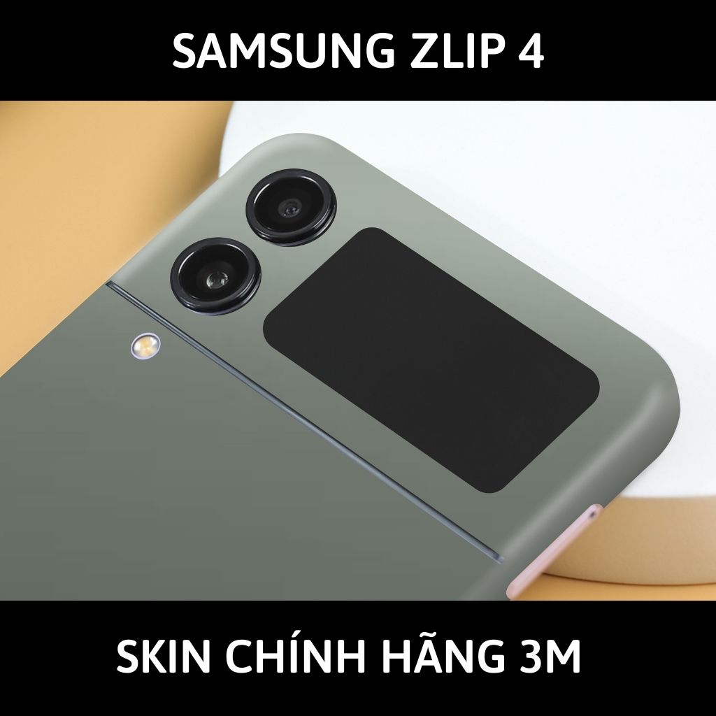 Skin 3m samsung galaxy Z Flip 4, Z Flip 3, Z Flip full body và camera nhập khẩu chính hãng USA phụ kiện điện thoại huỳnh tân store - Battelship Grey - Warp Skin Collection