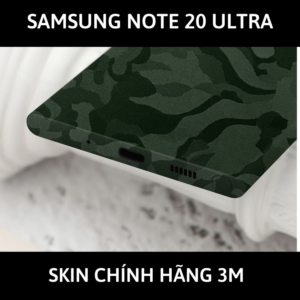 Skin 3m samsung galaxy note 20, note 20 ultra full body và camera nhập khẩu chính hãng USA phụ kiện điện thoại huỳnh tân store - Camo Green - Warp Skin Collection