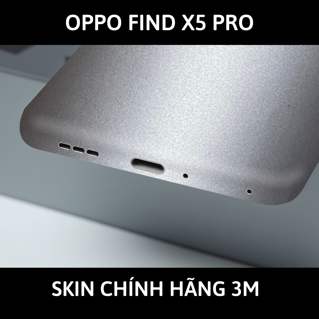 Dán skin điện thoại Oppo Find X5 Pro full body và camera nhập khẩu chính hãng USA phụ kiện điện thoại huỳnh tân store - Aluminum White - Warp Skin Collection