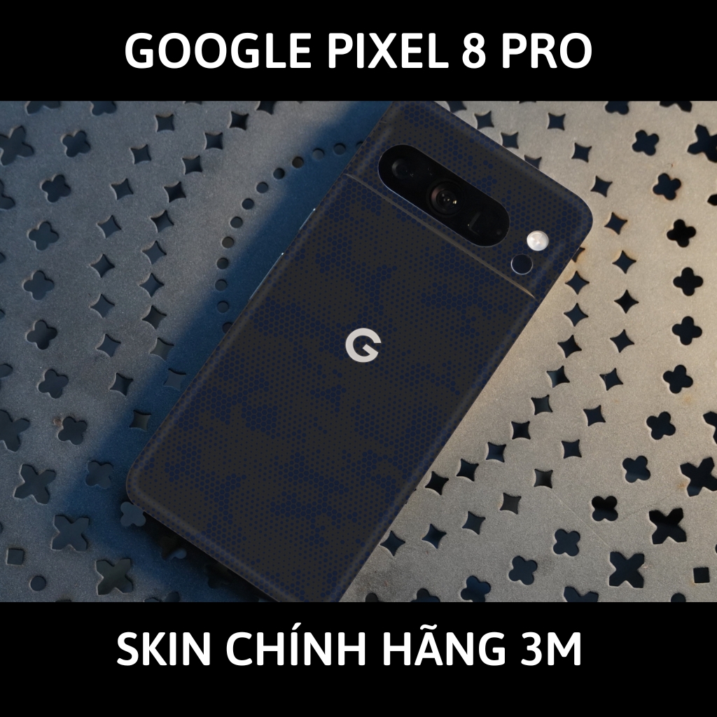 Dán skin điện thoại Pixel 8, Pixel 8 Pro full body và camera nhập khẩu chính hãng USA phụ kiện điện thoại huỳnh tân store - Mamba Light Blue - Warp Skin Collection