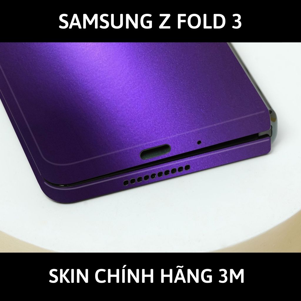 Skin 3m samsung galaxy Z Fold 4, Z Fold 3, Z Fold 2 full body và camera nhập khẩu chính hãng USA phụ kiện điện thoại huỳnh tân store - Oracal Deep Pupper- Warp Skin Collection