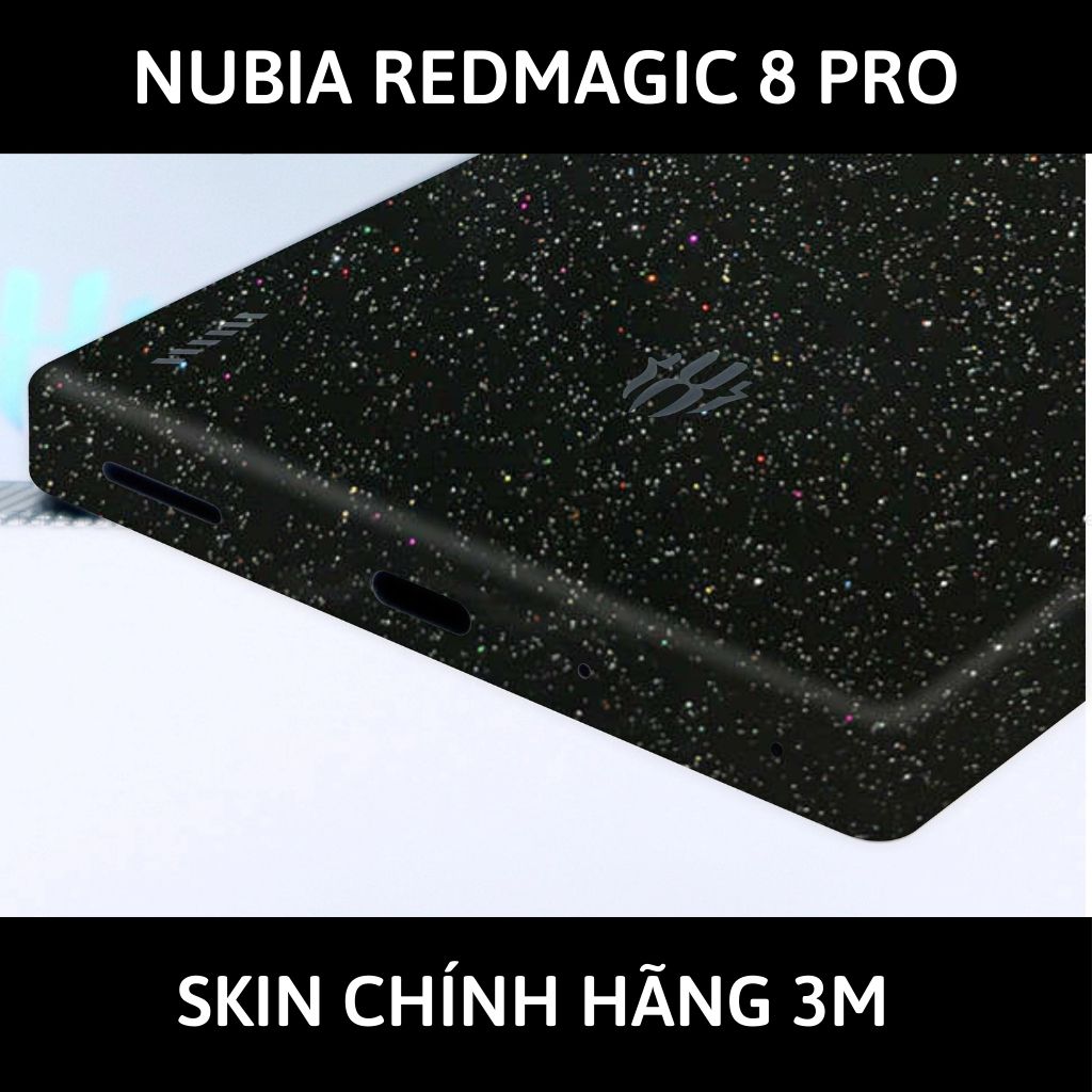 Skin 3m Nubia Redmagic 8 Pro, 8 Pro Plus full body và camera nhập khẩu chính hãng USA phụ kiện điện thoại huỳnh tân store - Galaxy Black - Warp Skin Collection