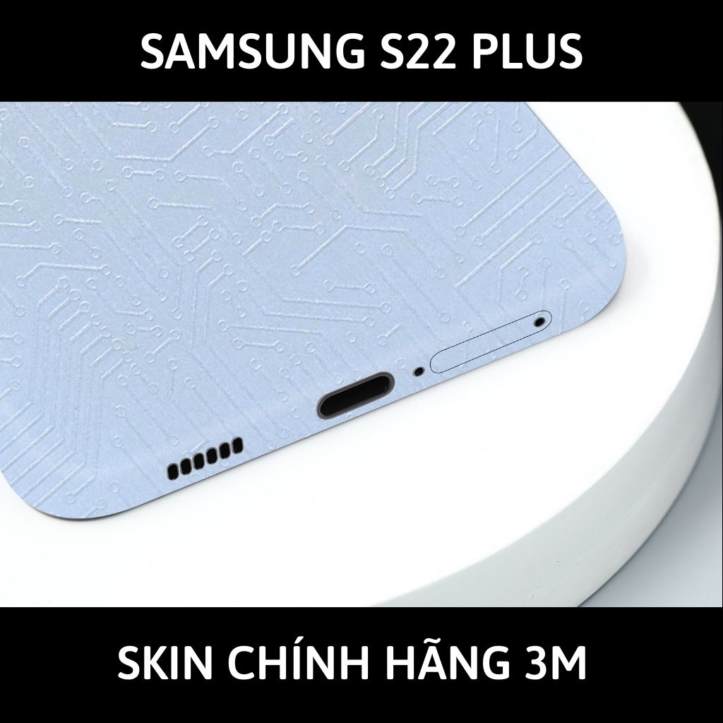 Skin 3m samsung galaxy S22 ultra , S22 plus, S22 full body và camera nhập khẩu chính hãng USA phụ kiện điện thoại huỳnh tân store - Electronic White 2022 - Warp Skin Collection