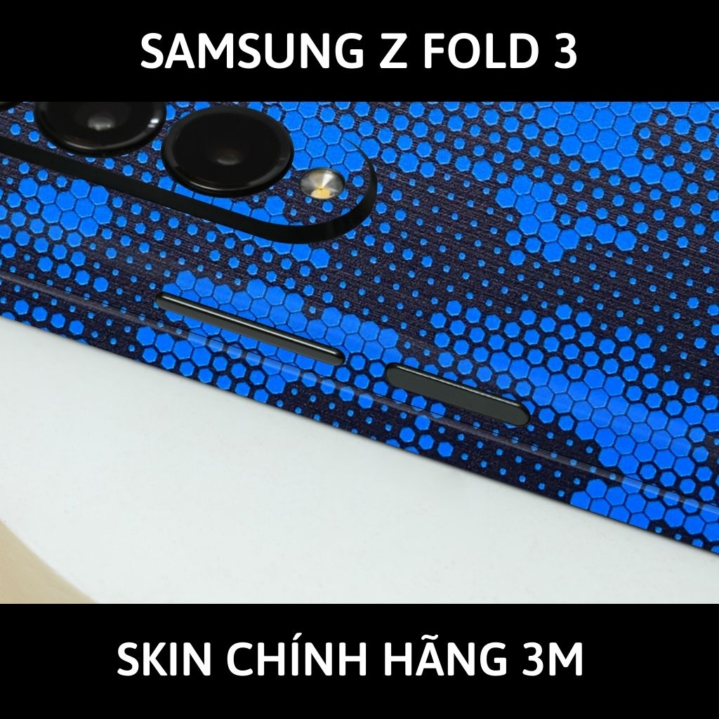 Skin 3m samsung galaxy Z Fold 4, Z Fold 3, Z Fold 2 full body và camera nhập khẩu chính hãng USA phụ kiện điện thoại huỳnh tân store - Mamba Blue - Warp Skin Collection